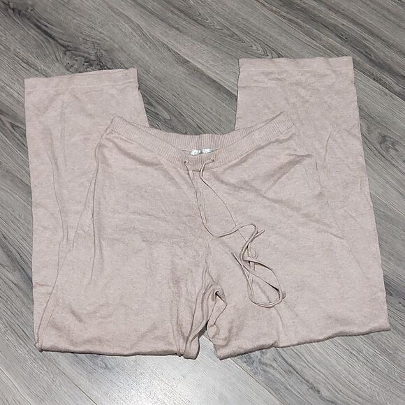 NWT Heather Taupe Pull On Elastic Tie Pant - Picture 5 of 6